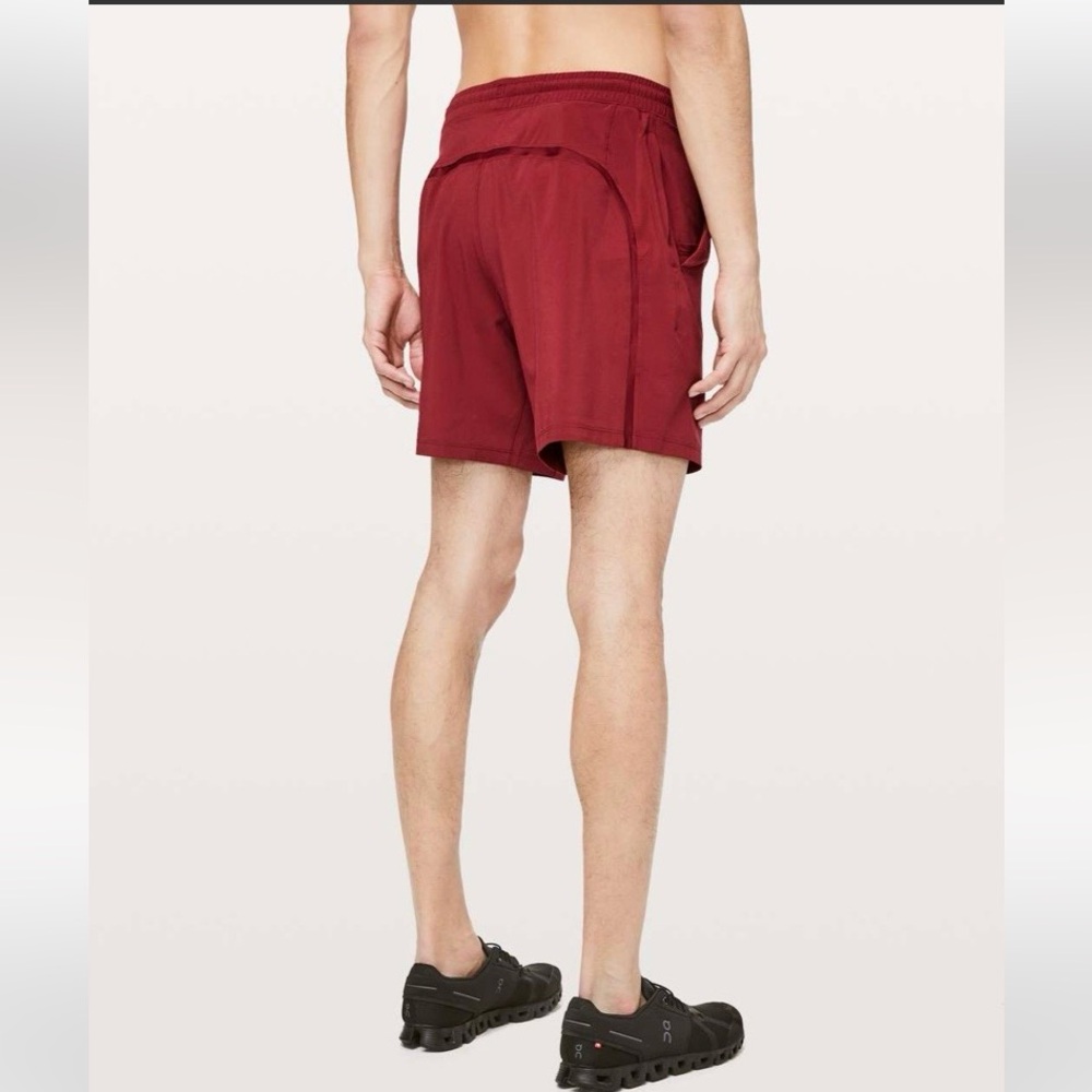 Lululemon Pace Breaker  Red Shorts